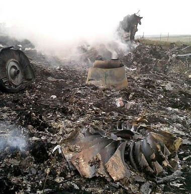Malaysia Airlines jet crashes in Ukraine with 298 aboard